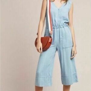 Splendid Lyocell Chambray Jumpsuit Size S